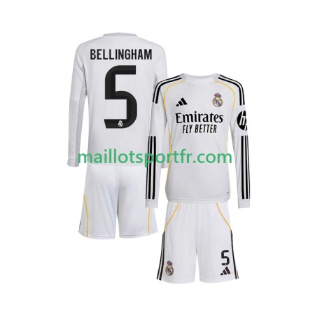 Maillot de Foot Real Madrid Jude Bellingham 5 Enfant Domicile 2025/26 ML